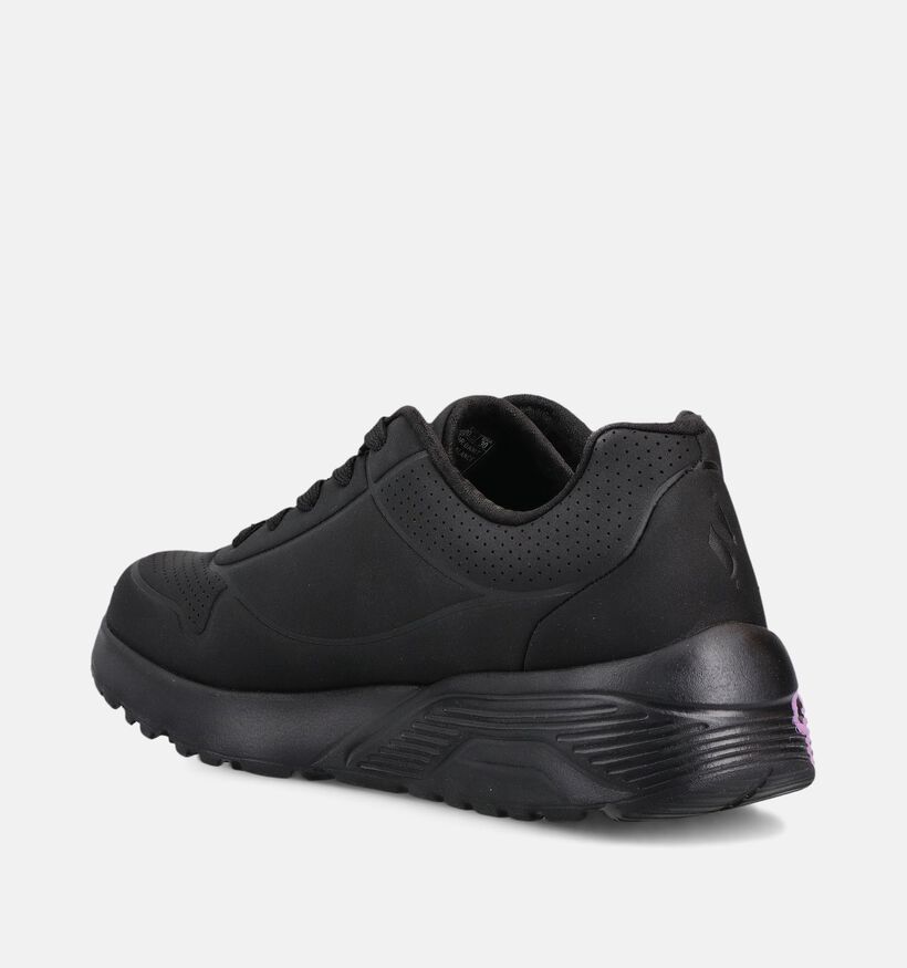 Skechers Uno Lite Metallic Joy Zwarte Sneakers voor meisjes (376836)