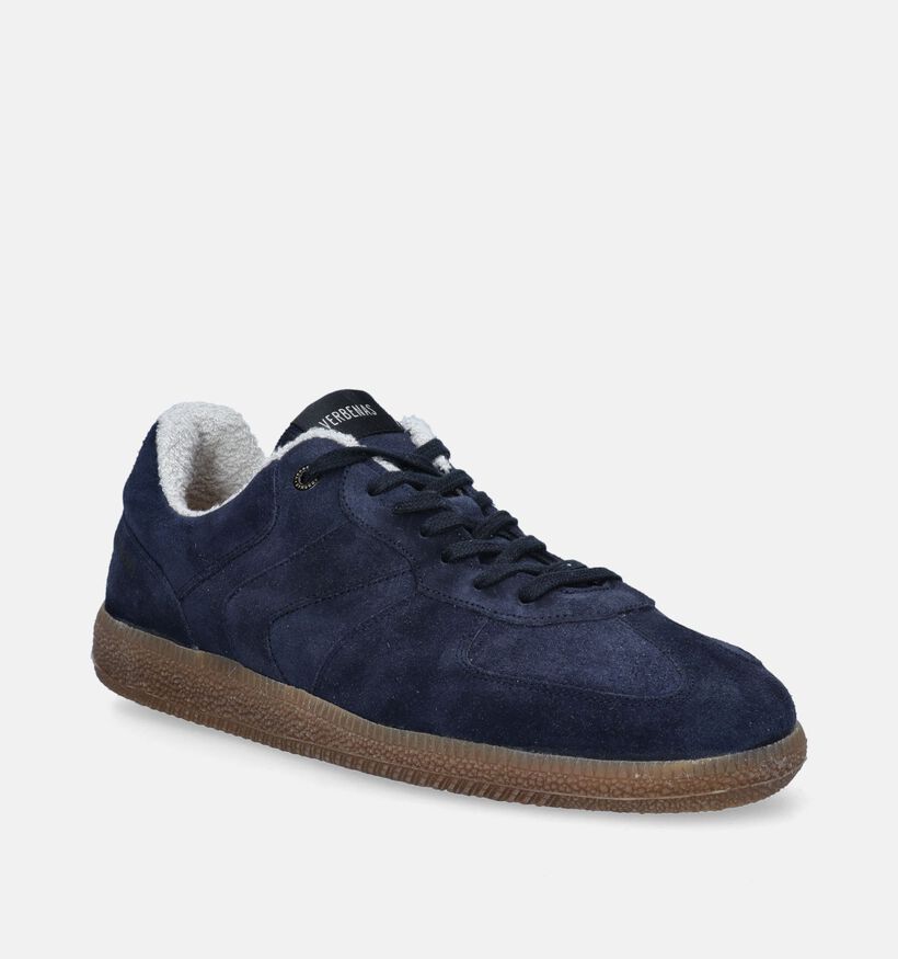 Verbenas Soro Serraje Blauwe Veterschoenen voor heren (349191) - geschikt voor steunzolen