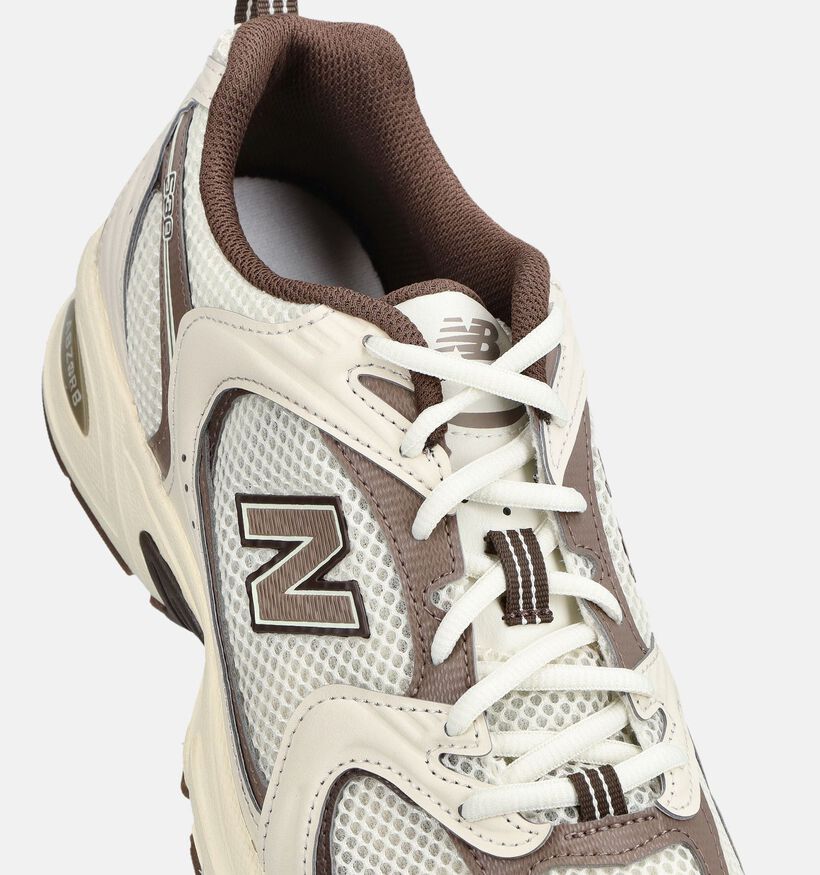 New Balance MR 530 Ecru/Bruine Lage Sneakers voor heren (375112) - geschikt voor steunzolen