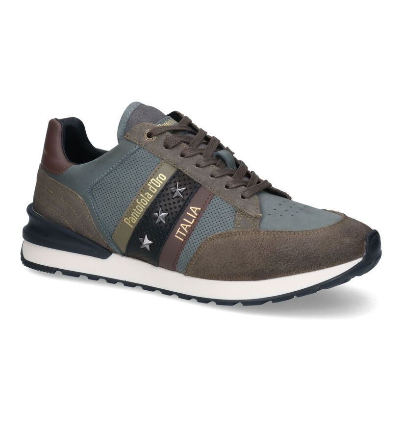 Pantofola d'Oro Imola Runner Chaussures à lacets en Khaki pour hommes (315350) - pour semelles orthopédiques