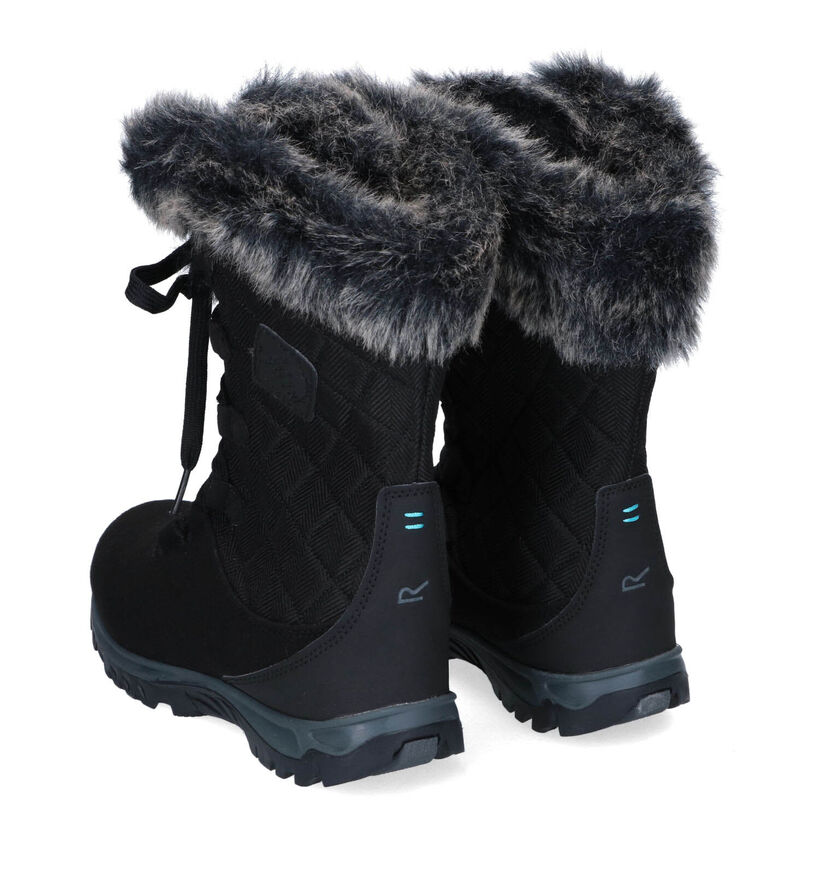 Regatta Lady Newley Thermo Zwarte Snowboots voor dames (300226) - geschikt voor steunzolen