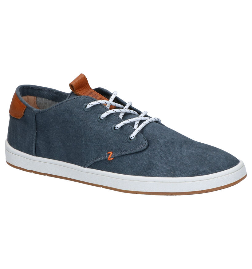 Hub Chucker 2.0 Blauwe Veterschoenen in stof (267840)