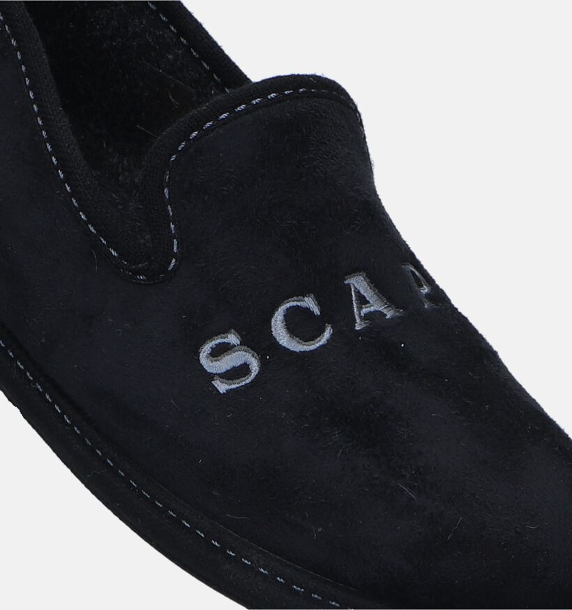 Scapa Pantoufles fermées en Noir pour hommes (333397)