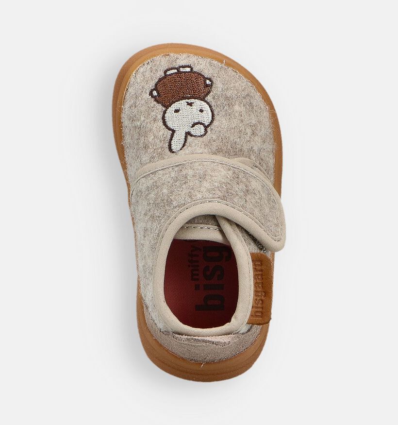 Bisgaard Nijntje Beige Pantoffels voor jongens, meisjes (364810) - geschikt voor steunzolen