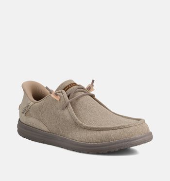 Skechers Chaussures plates Taupe/Bleu