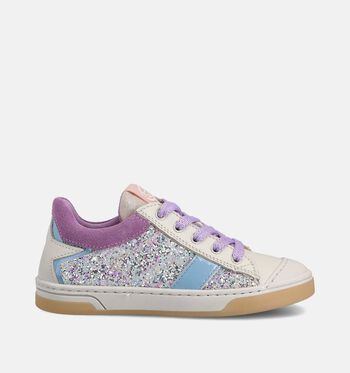 STONES and BONES Sneakers Wit/Paars