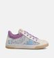 STONES and BONES Dorey Ecru/Paarse Sneakers voor meisjes (369609) - geschikt voor steunzolen