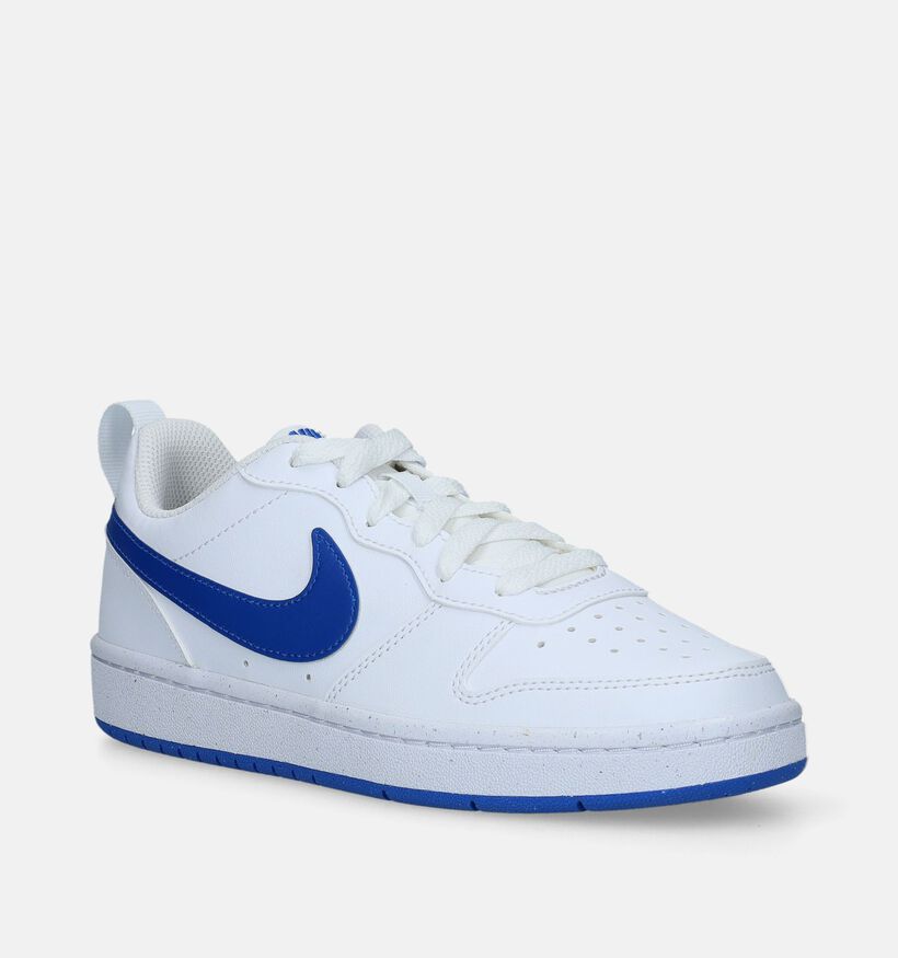 Nike Court Borough LOW 2 GS Baskets en Blanc pour filles, garçons (350497)