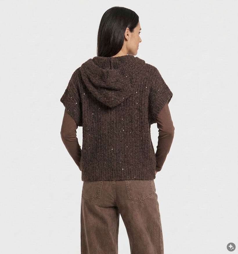 Deeluxe Original Aliama Donkerbruine Vest voor dames (382272)