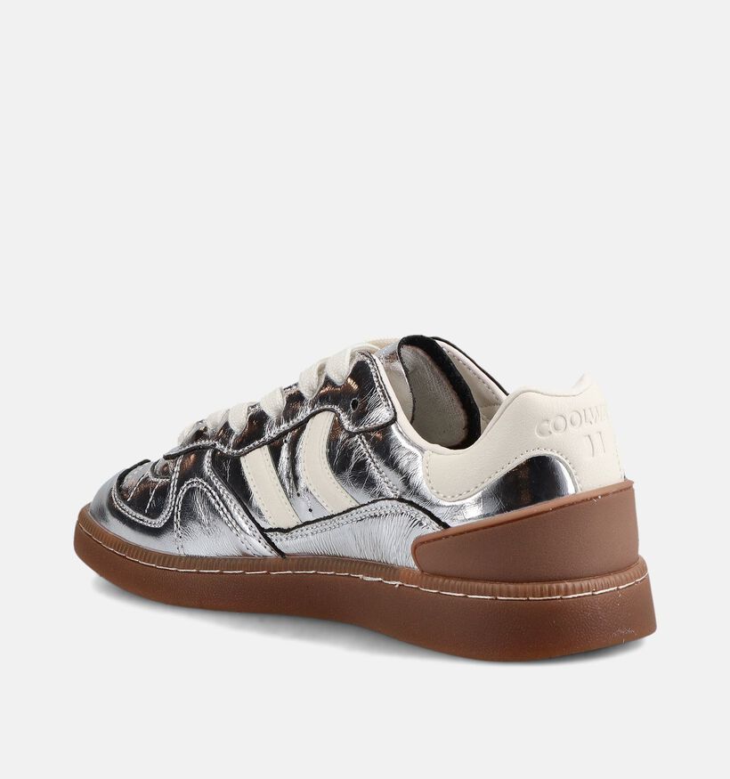 Coolway Goal Zilveren Sneakers voor dames (379805) - geschikt voor steunzolen