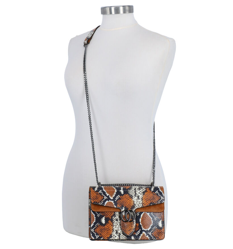Charm Sac porté croisé en Cognac en simili cuir (275635)