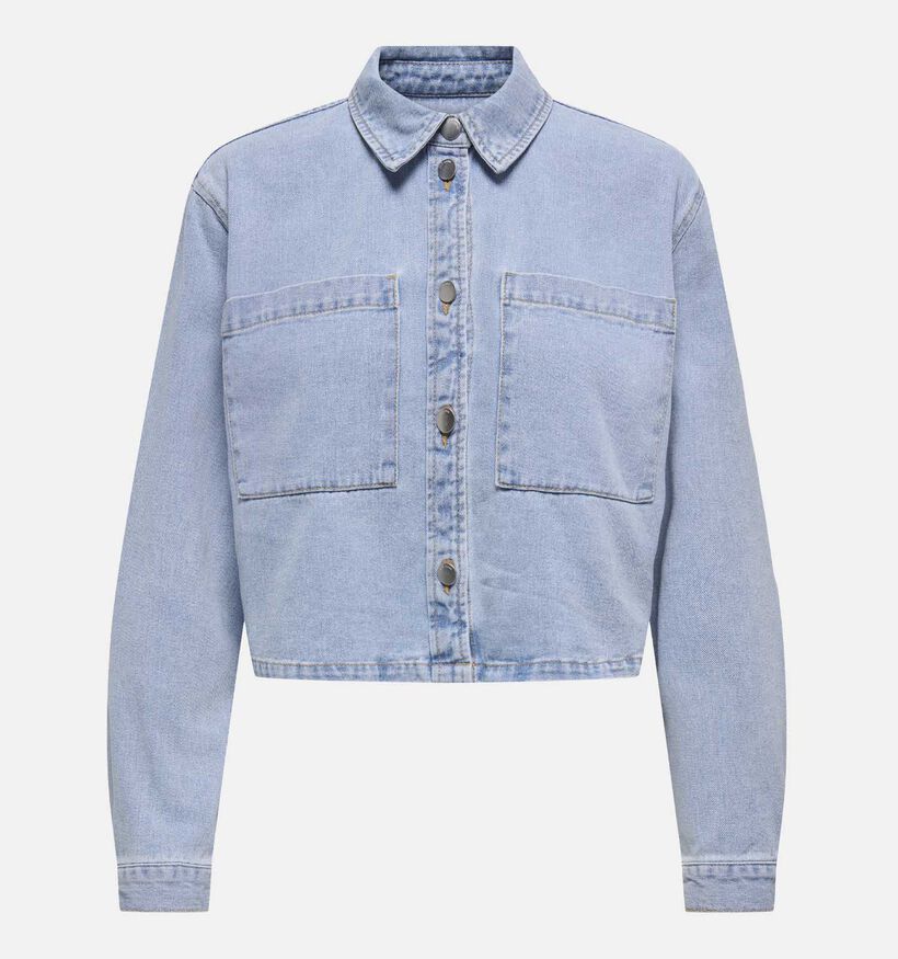 JDY Marly Boxy Denim Manteau en Bleu pour femmes (367886)