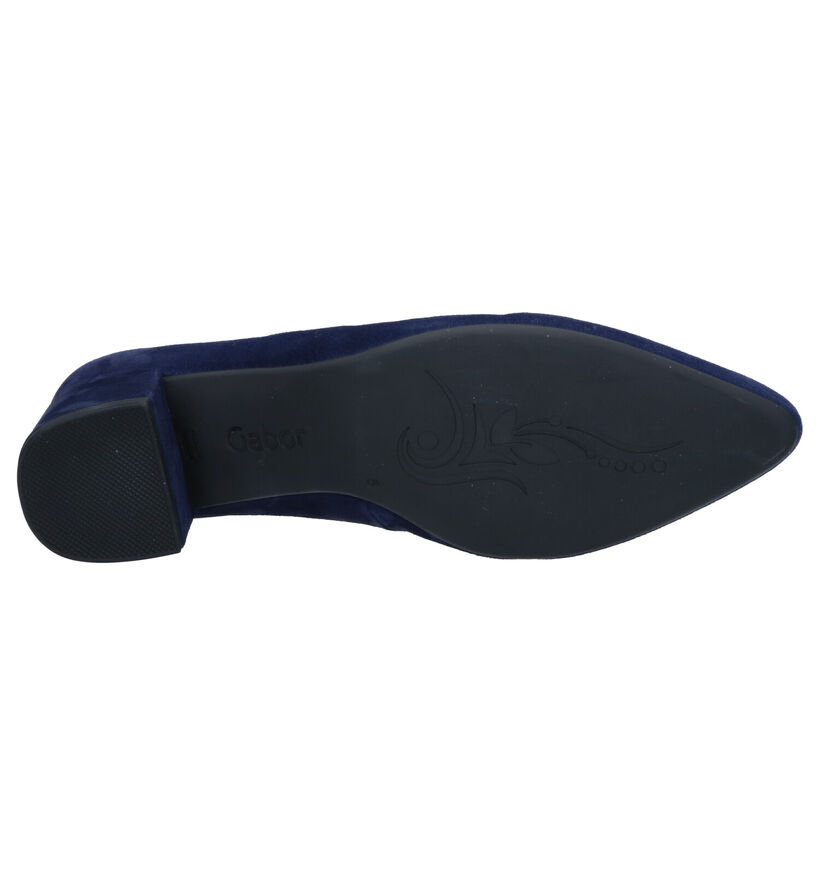 Gabor Soft Move Blauwe Pumps in daim (271511)