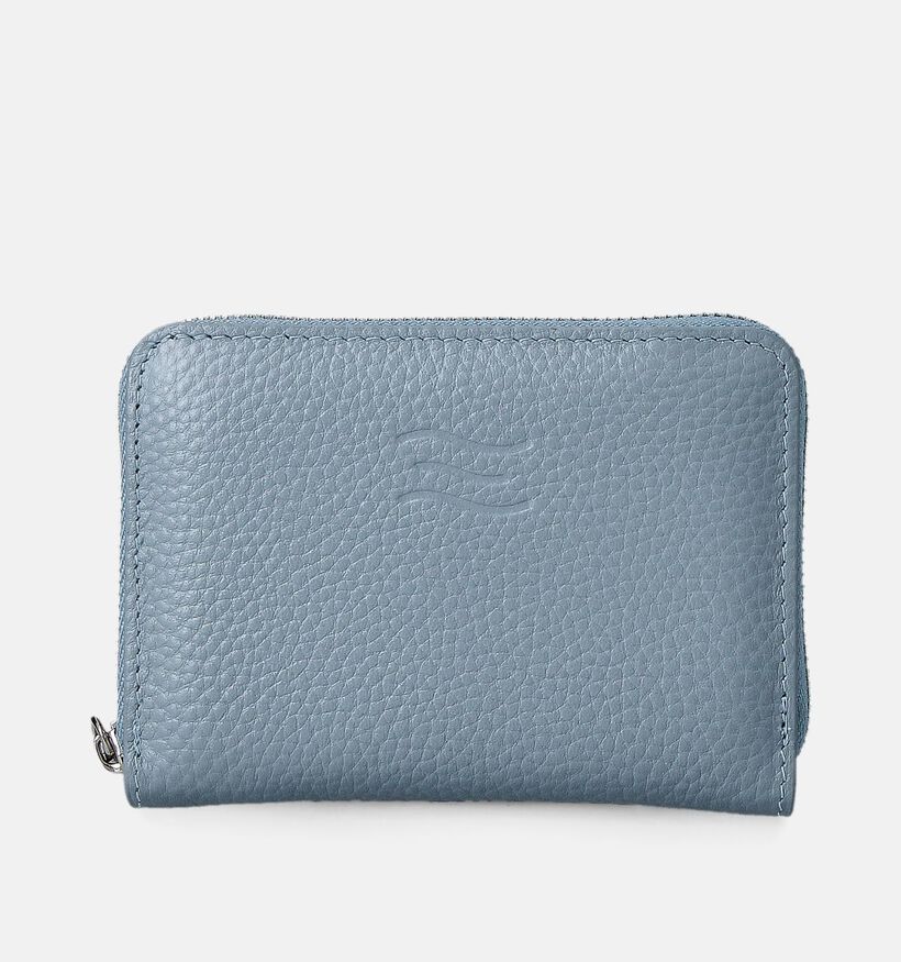 Crinkles Porte-monnaie zippé en Bleu pour femmes (358077)