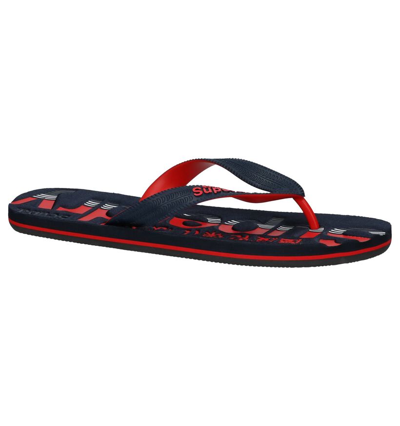 Superdry Tricolor Flip Blauwe Teenslippers in kunststof (213022)