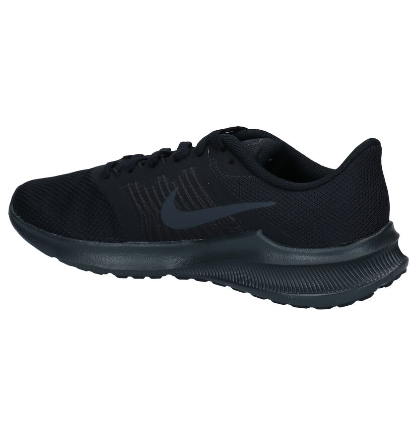 Nike Downshifter Zwarte Sneakers in kunstleer (291013)