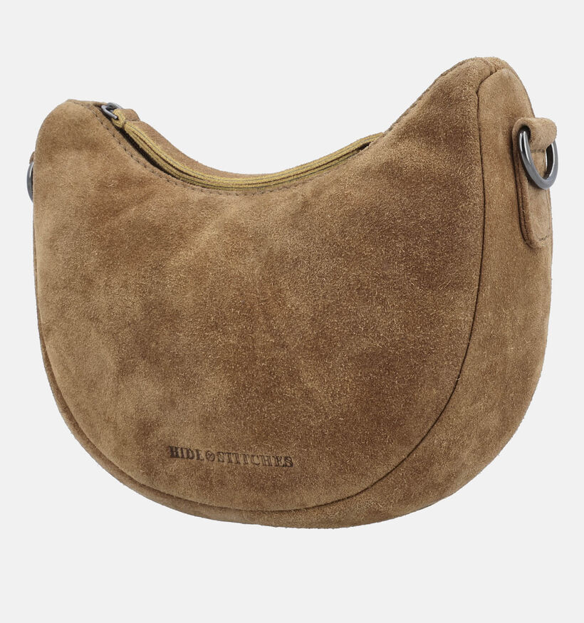 Hide & Stitches Lichtbruine Schoudertas voor dames (374216)