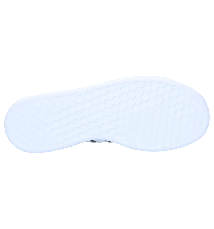 adidas Grand Court K Baskets en Blanc pour garçons (307966) - pour semelles orthopédiques