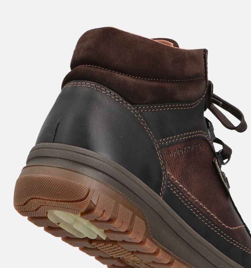 Mephisto Pitt Nevada Boots &agrave; lacets en Marron pour hommes (379025) - pour semelles orthop&eacute;diques