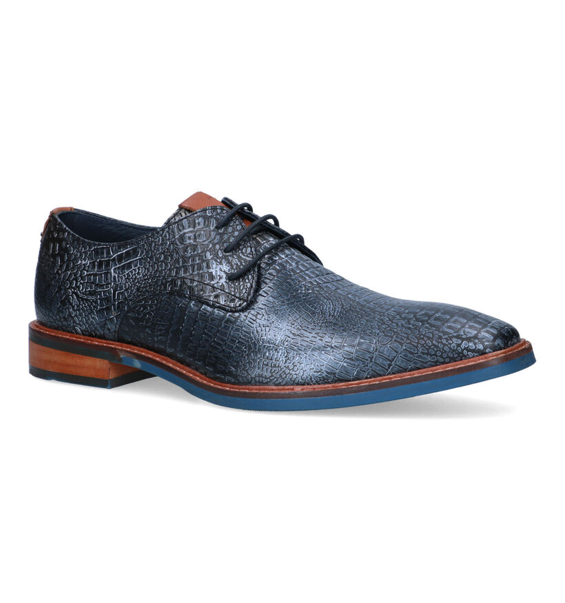 Via Borgo Chaussures classiques en Gris foncé pour hommes (319706)