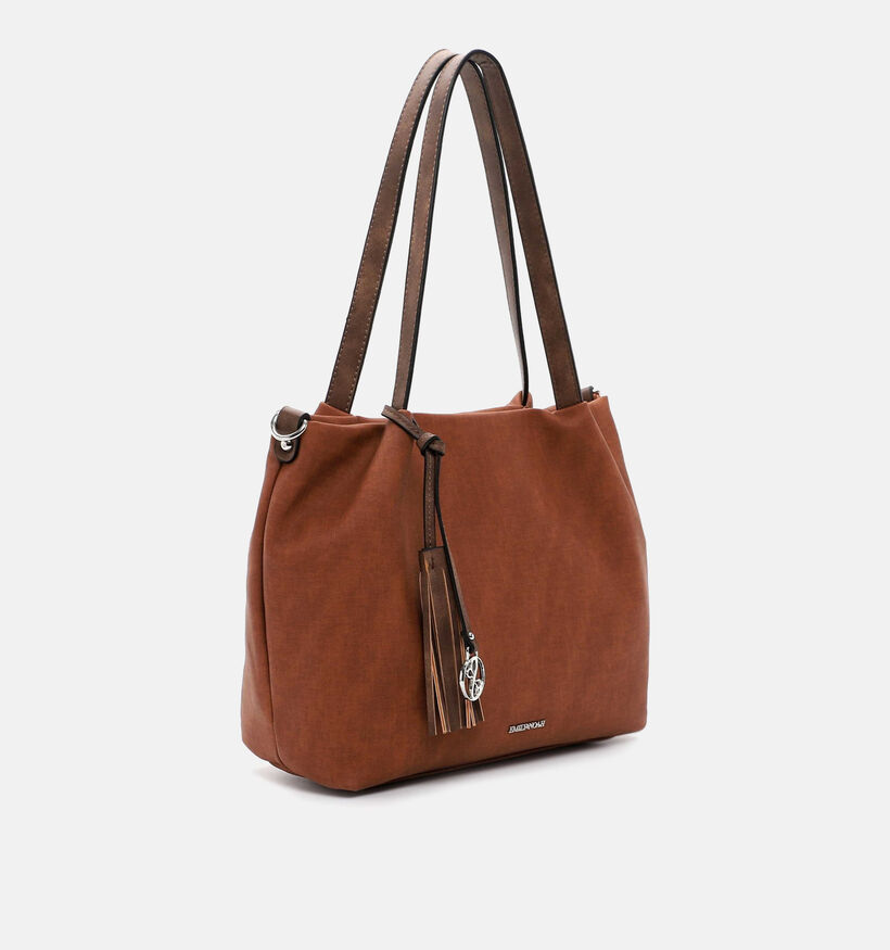 Emily & Noah Elke Blauwe Shopper tas met rits voor dames (340657)