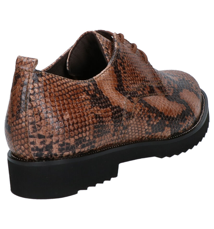 Softwaves Cognac Veterschoenen in leer (261477)