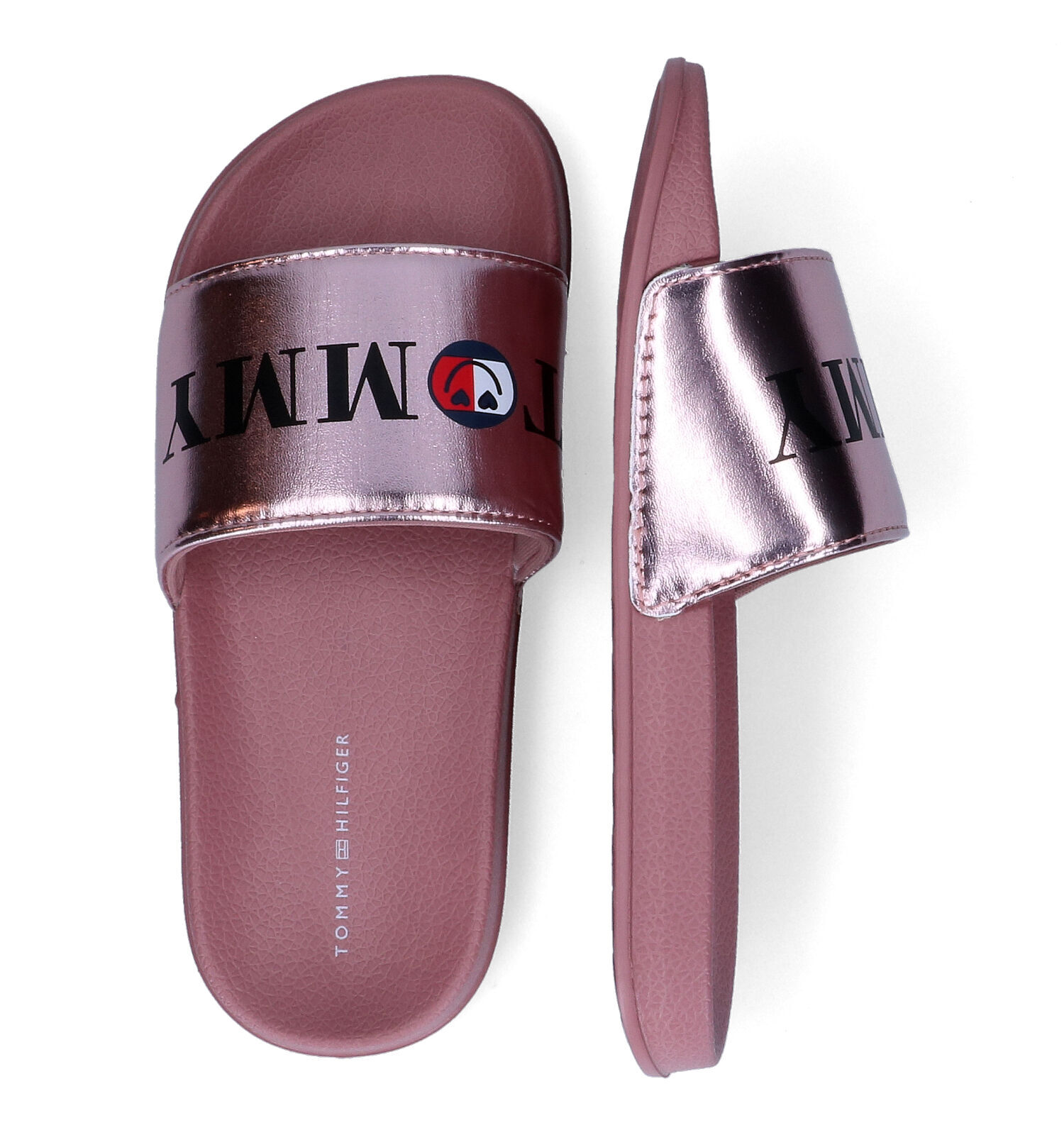 Claquette tommy hilfiger rose best sale