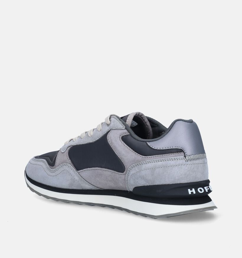 HOFF City Berlin Grijze Veterschoenen voor heren (343712) - geschikt voor steunzolen
