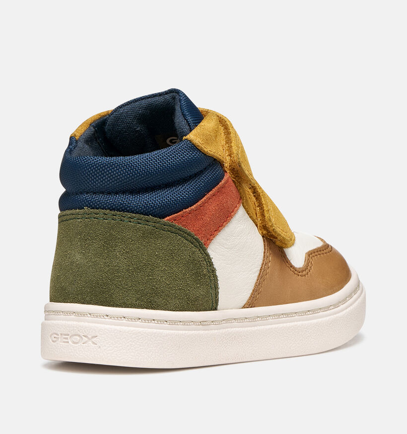 Geox Nashik Witte/Multi Babysneakers voor jongens (376220) - geschikt voor steunzolen