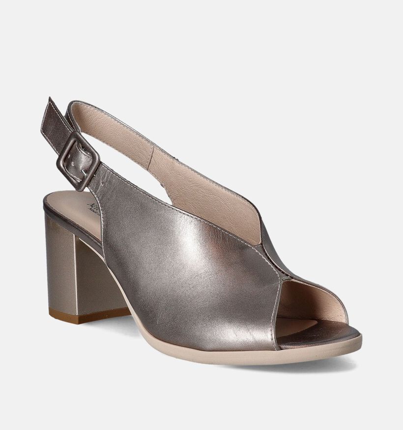 NeroGiardini Bronzen Sandalen met blokhak voor dames (358356)