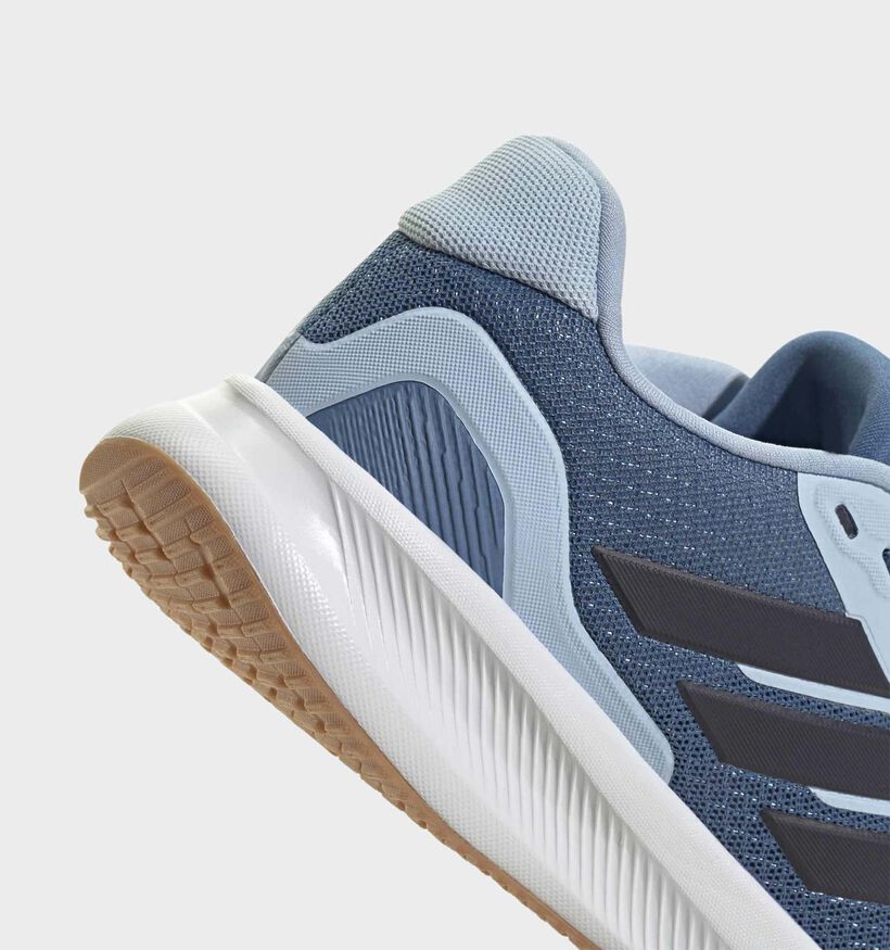 adidas Runfalcon 5 Baskets en Bleu pour filles, gar&ccedil;ons (366862) - pour semelles orthop&eacute;diques