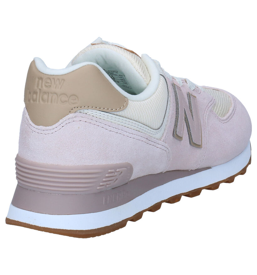 New Balance WL574 Roze Sneakers voor dames (301950) - geschikt voor steunzolen