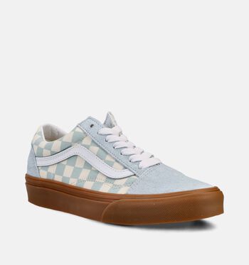 Vans Checkerboard Low Sneakers Gum Check BLUE