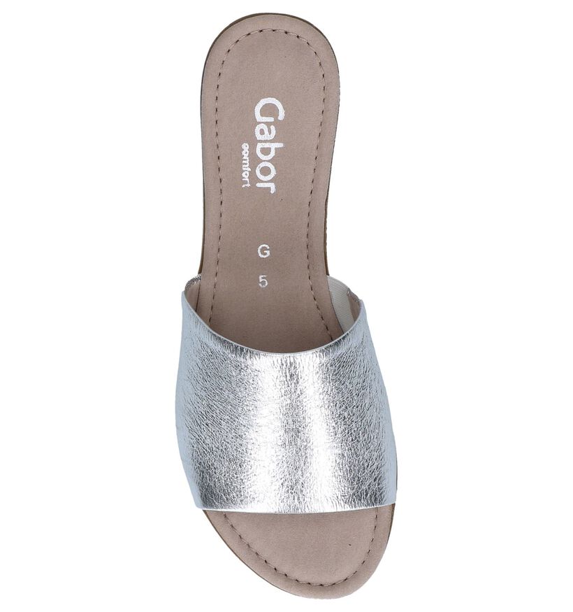 Gabor Comfort Nu-pieds plates en Or en cuir (245580)