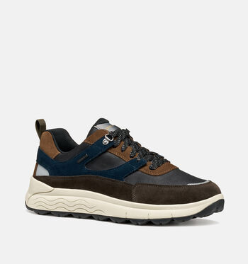 Geox Spherica Sneakers Bruin/Groen