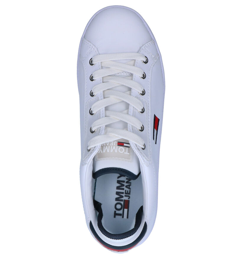 Tommy Hilfiger Flatform Witte Sneakers in kunstleer (264953)