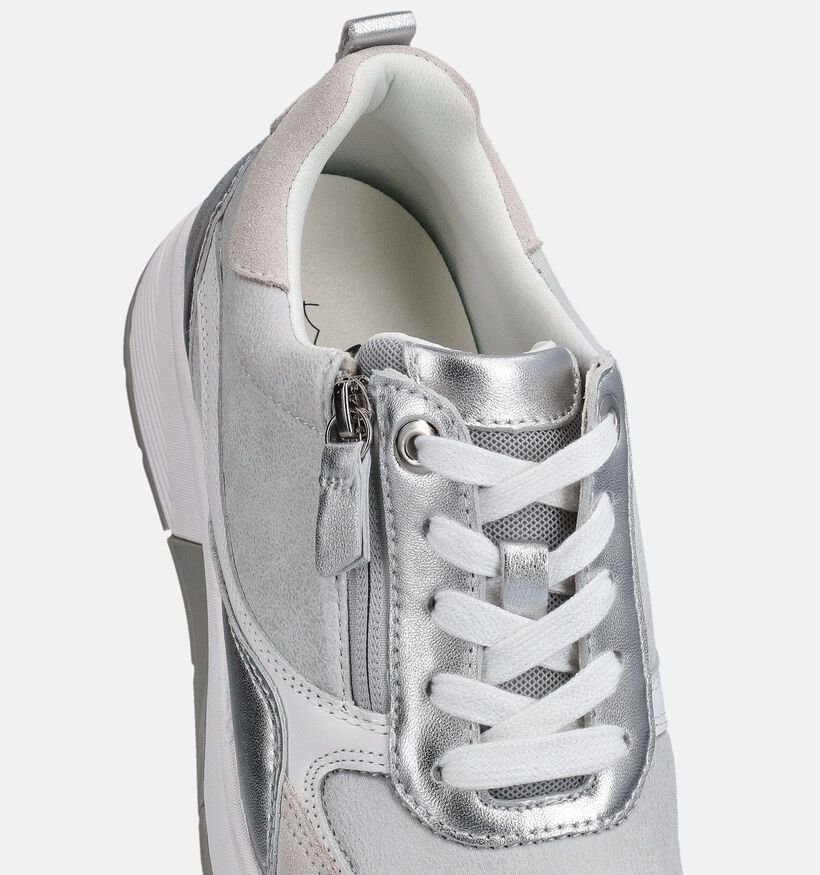 Gabor Rollingsoft Grijze/Zilveren Sneakers voor dames (368389) - geschikt voor steunzolen