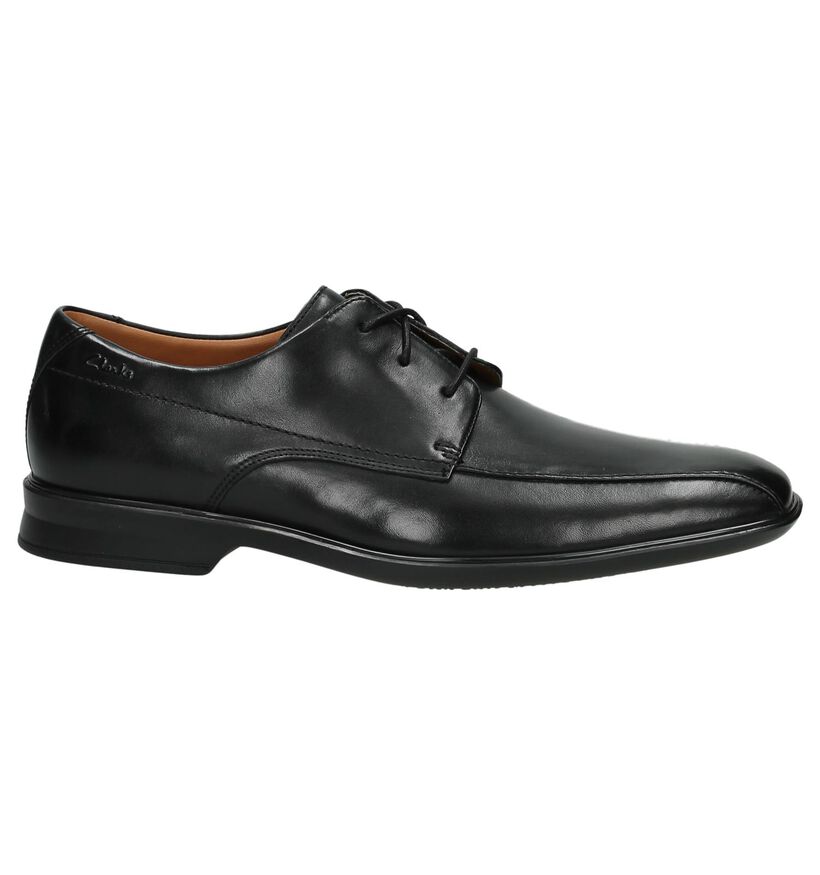 Clarks Geklede Veterschoen Goya Band Zwart in leer (167991)