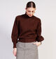 Minus MSvera Donkerbruine High Neck Pull voor dames (361733)