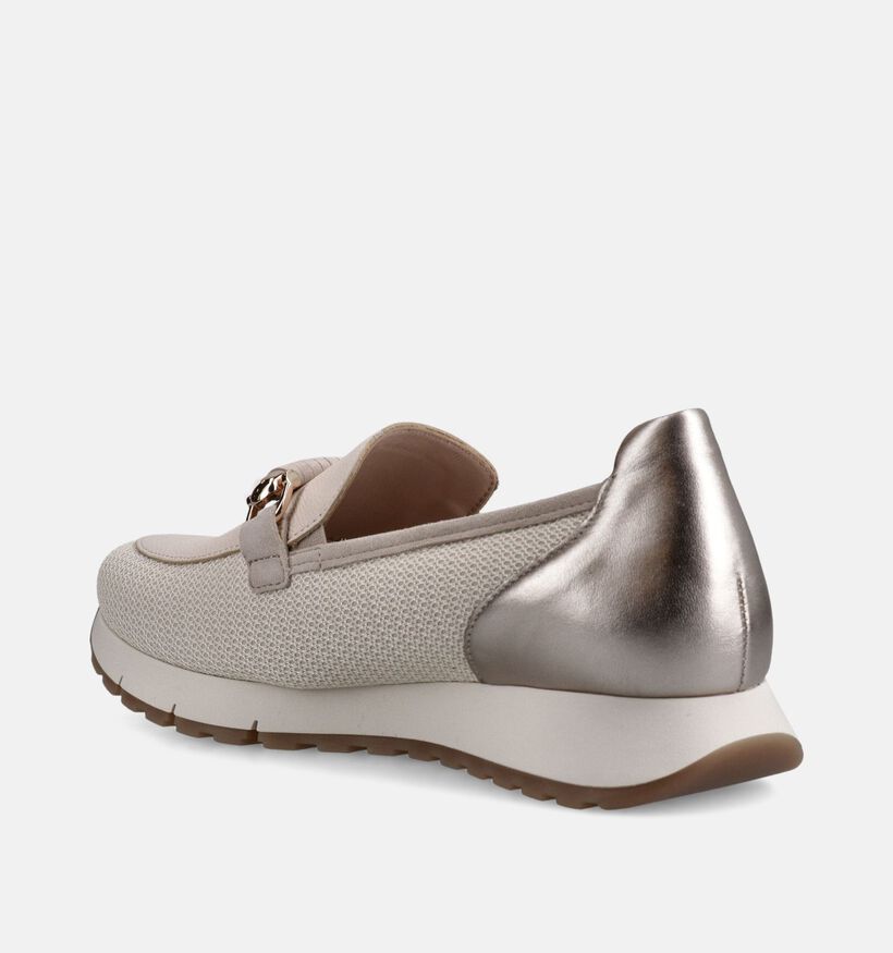 Gabor Mocassins en Beige pour femmes (368346) - pour semelles orthop&eacute;diques