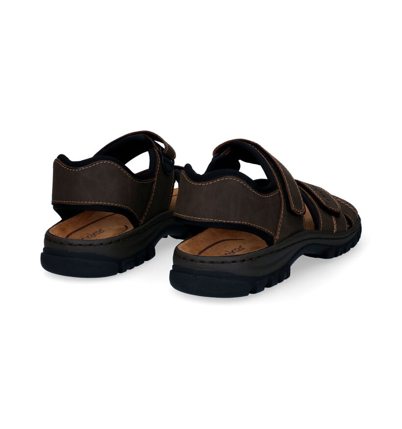 Rieker Bruine Sandalen in kunstleer (323563)