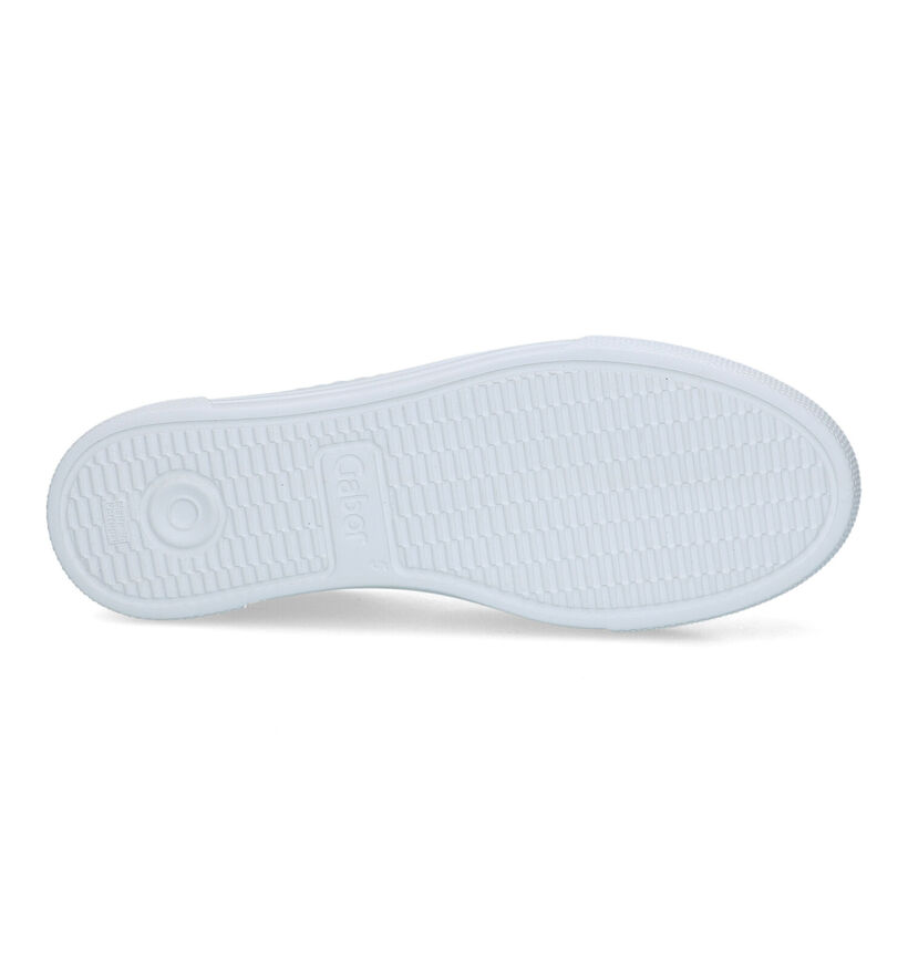Gabor OptiFit Witte Sneakers voor dames (319466) - geschikt voor steunzolen