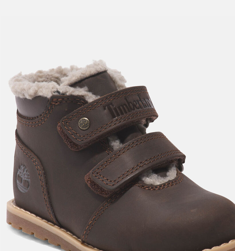 Timberland Pokey Pine HL Bottines en Marron pour filles, garçons (345278)