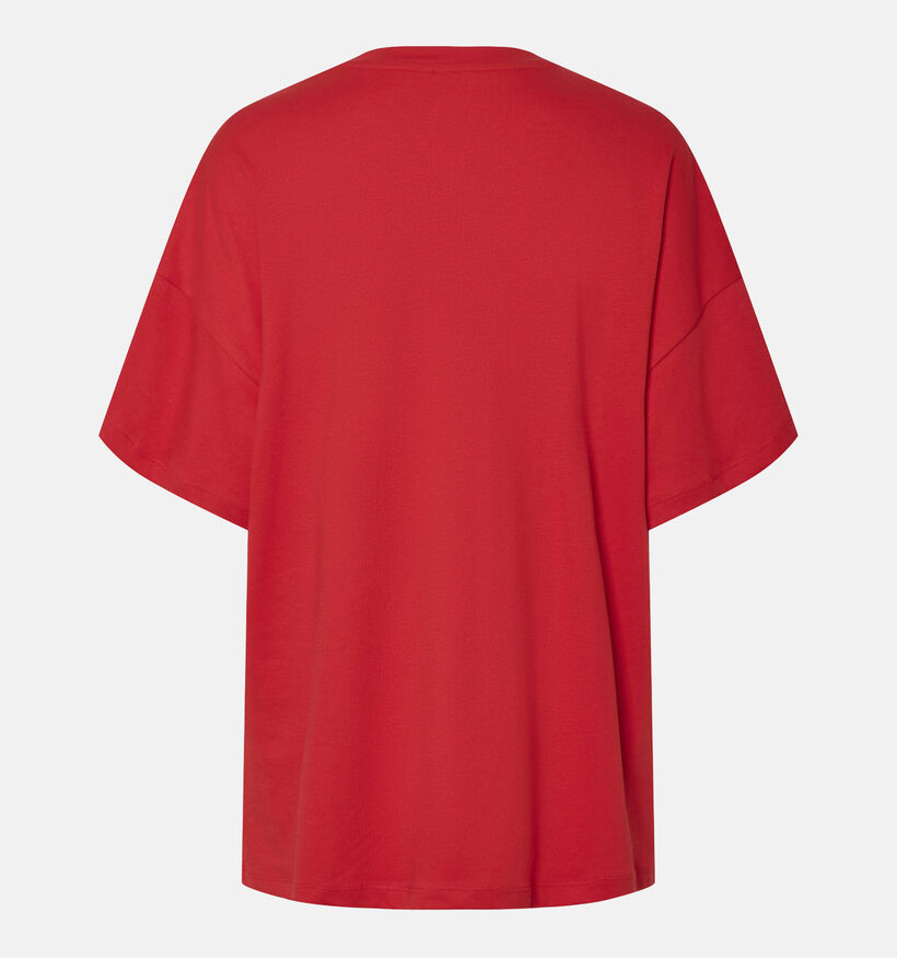Pieces Auna Rood T-shirt voor dames (354097)