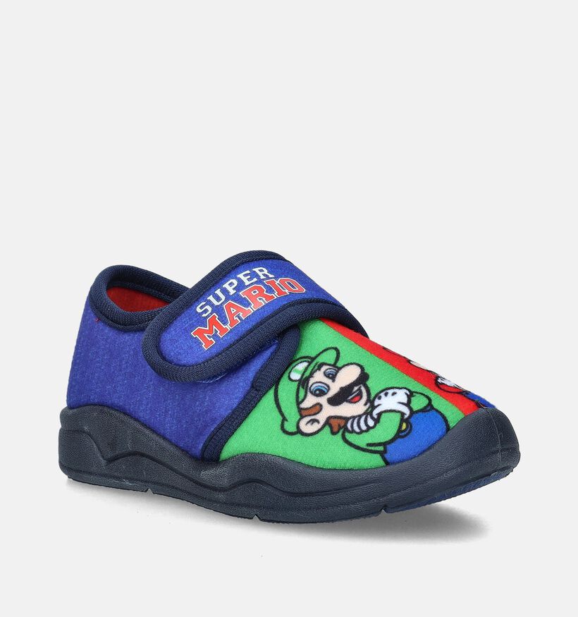 Super Mario Blauwe Pantoffels voor jongens (347219)