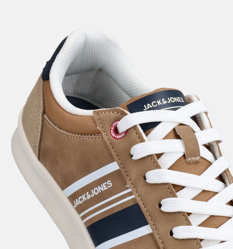 Jack & Jones Daxon Baskets basses en Beige pour hommes (369685) - pour semelles orthop&eacute;diques