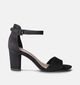 Tamaris Zwarte Sandalen met gesloten hiel voor dames (354569)