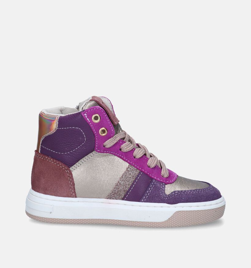 Little David Paige Paarse Hoge sneakers voor meisjes (349374) - geschikt voor steunzolen
