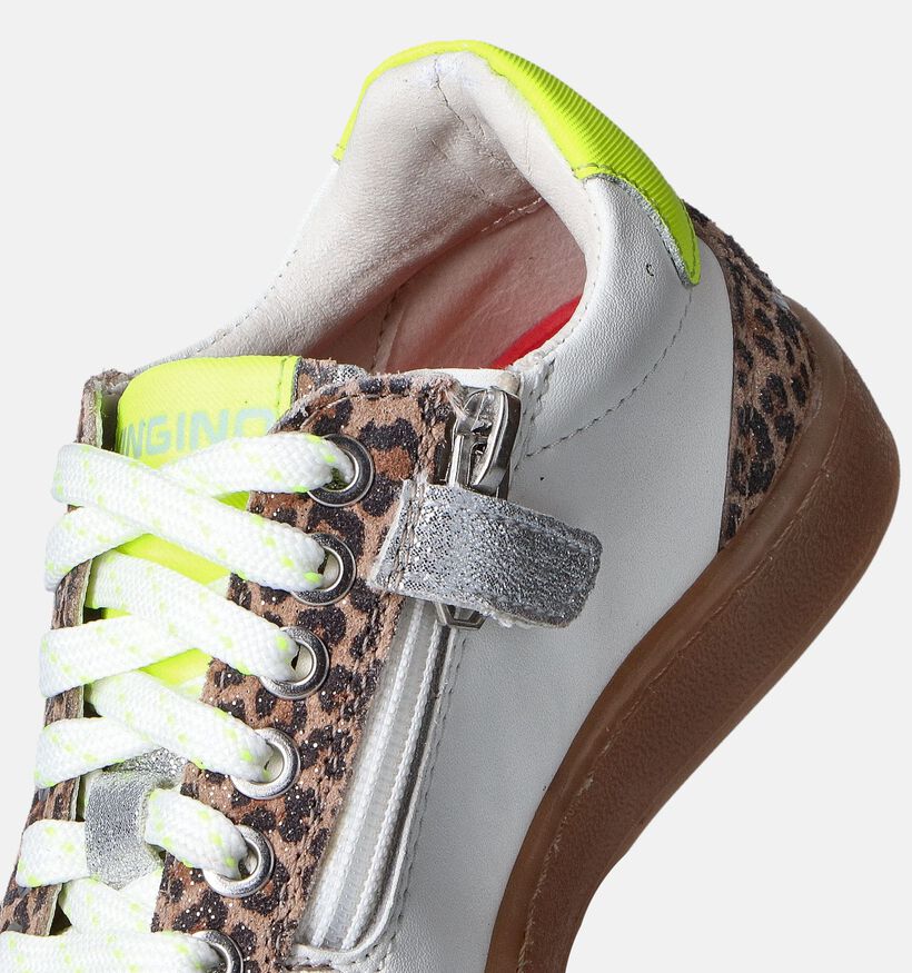 Vingino Witte Sneakers Leopard voor meisjes (357506) - geschikt voor steunzolen