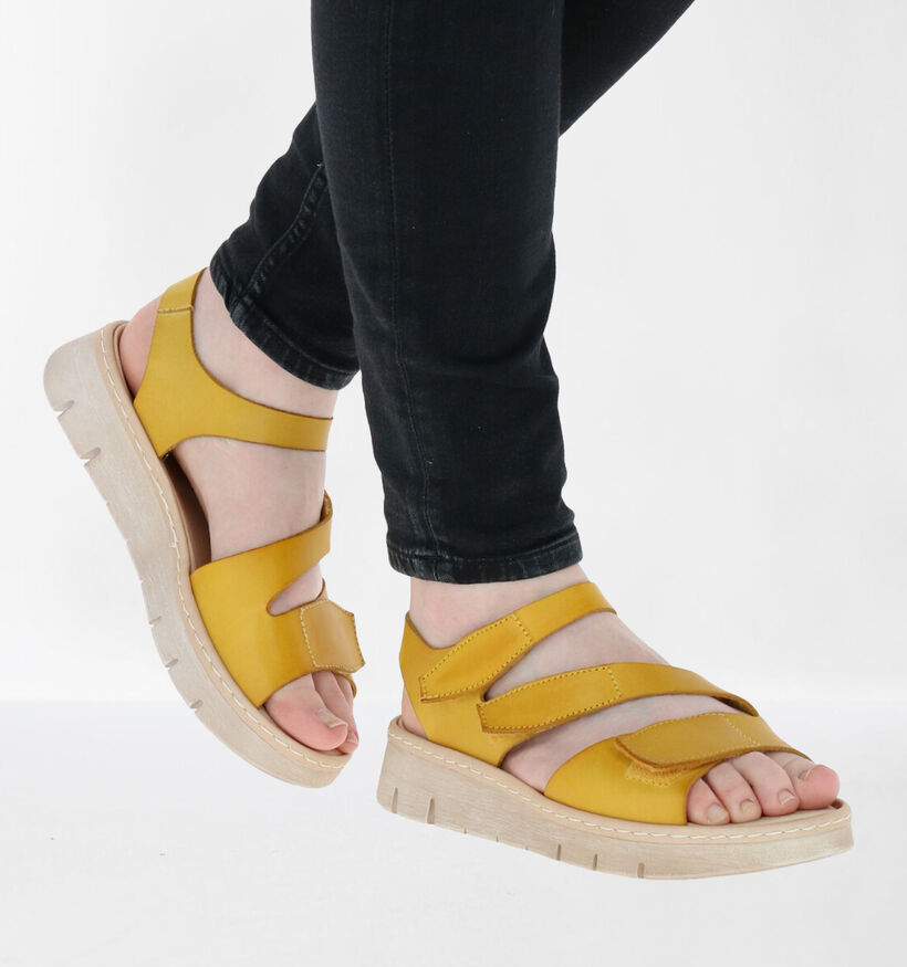 Brako Anatomics Gele Sandalen in leer (273539)